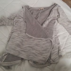 Gray cardigan